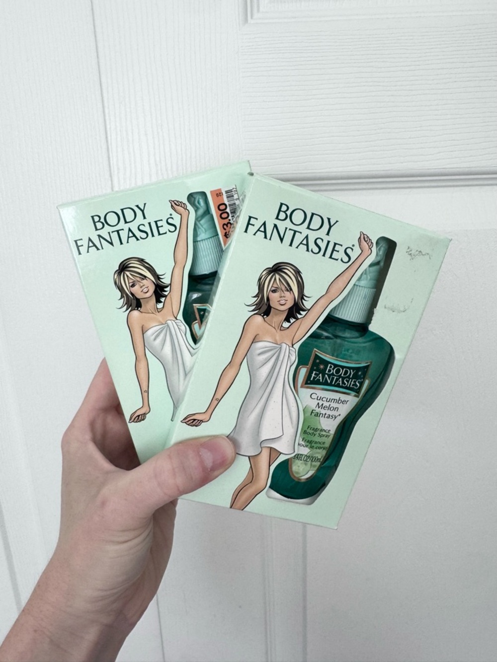 NIP Vintage Body Fantasies Cucumber Melon Fantasy Body Spray - 2 available